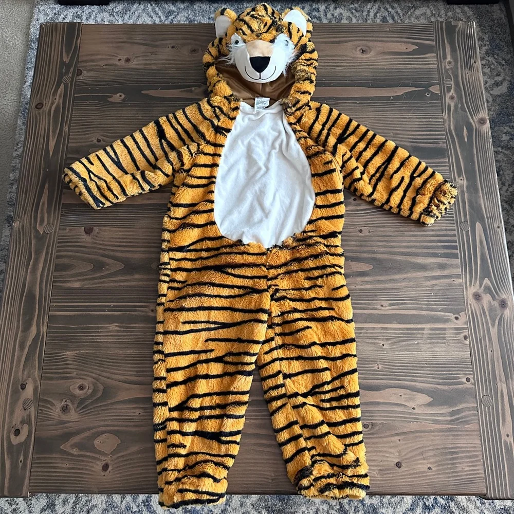 Target Tiger Halloween Costume 2-3T Orange Hooded - Picture 1 of 5